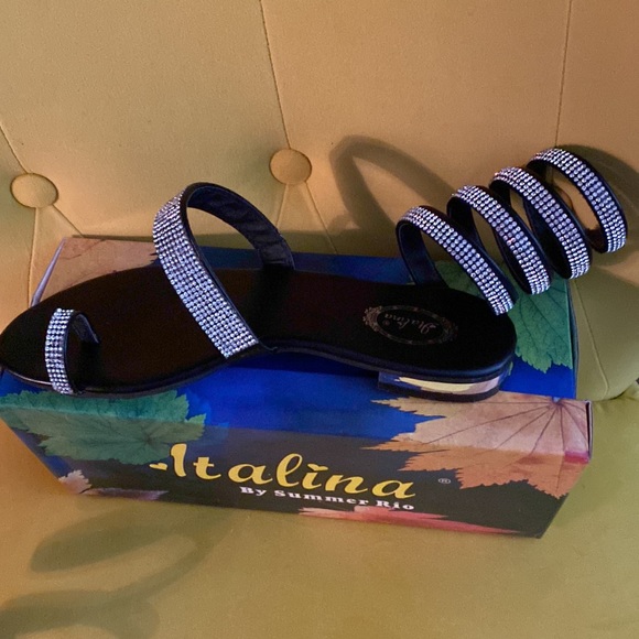 FINAL Markdown ! Super Sparkly Wrap Sandal - Picture 5 of 5